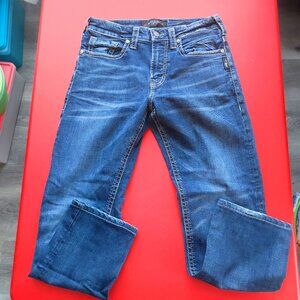 Silver Jeans Eddie distressed blue men's size 30x34